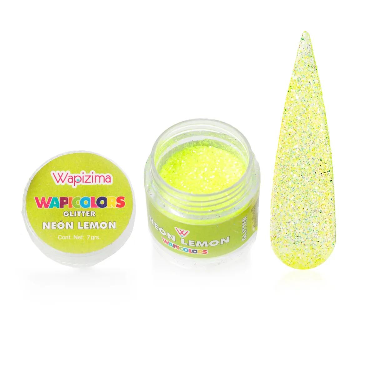 W. Glitter 1/4 Oz Nw Neon Lemon