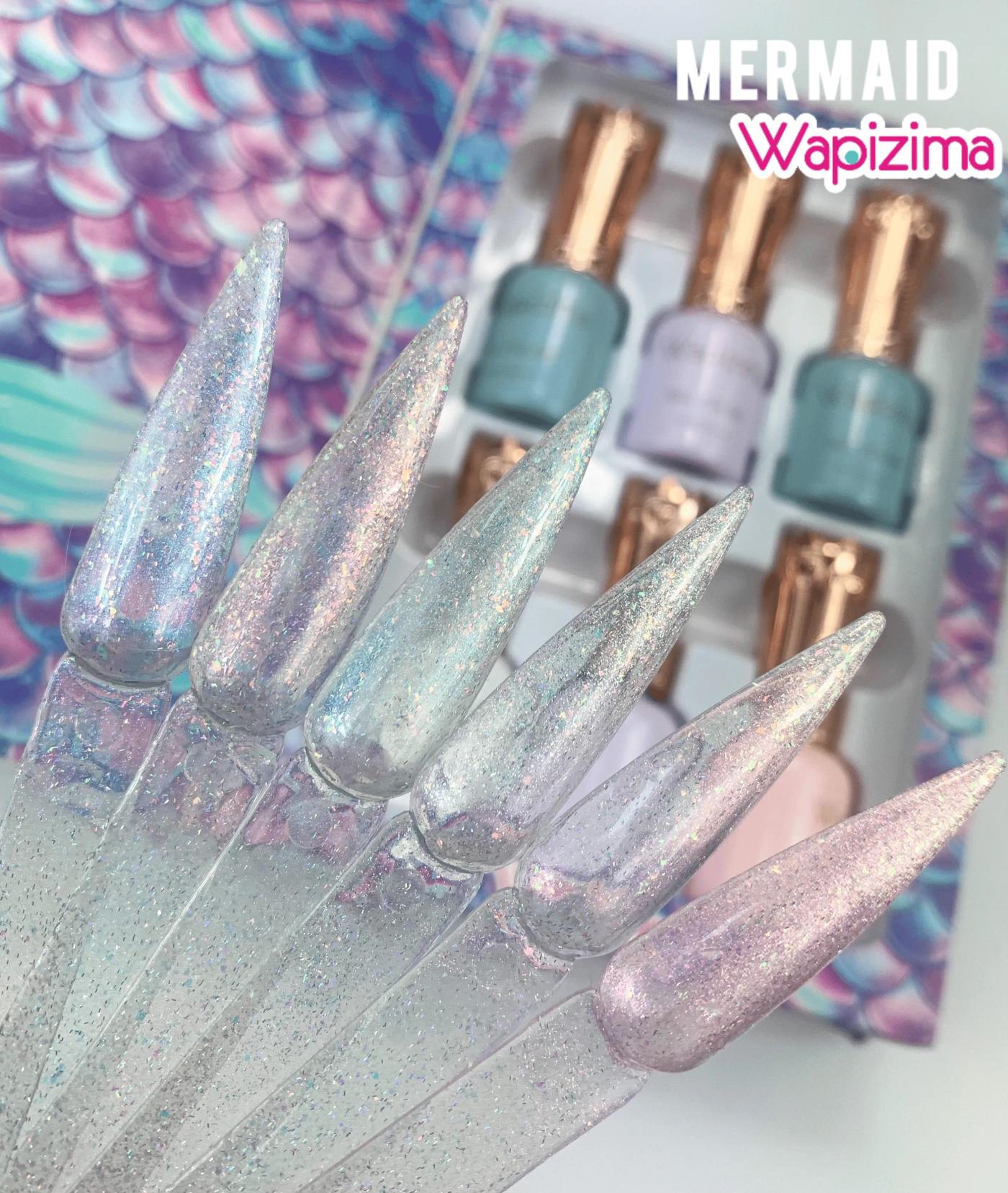 W. Gama Gel Mermaid Flakes 6 pzas